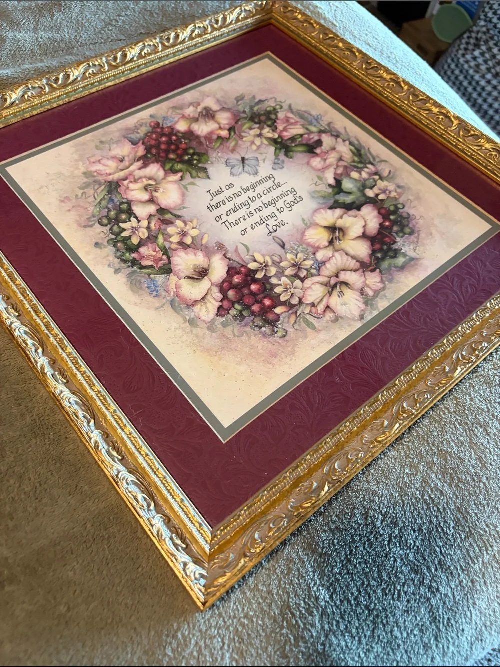 Home Interiors Gods Love Framed Wall Art